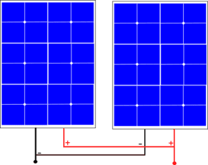solar panels connected in parallel