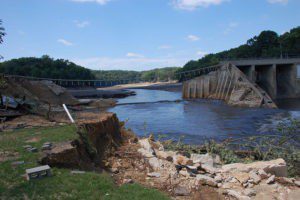 Disadvantages of Dams: Potential Failure (Credit: Josh deBerge 2010)