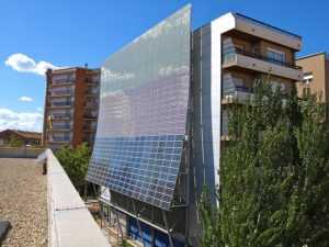 Organic Solar Cell Applications: Building Integration (Credit: Chixoy 2010 .CC BY-SA 3.0.)
