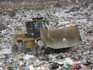 Landfill Definition: Waste is Dumped, Compacted, and Covered (Credit: Colin Delaney 2009 .CC BY 2.0.)