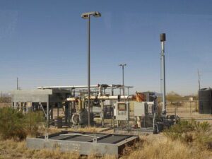 Examples of Landfill-Gas-to-Energy Projects: Landfill Gas-to Electricity (Credit: Gene Spesard 2013 .CC BY 2.0.)