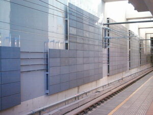 Solutions to Noise Pollution: Cushioned Acoustic Barriers Can Help Obstruct/Deflect/Diminish Oncoming High-Intensity Sound Waves (Credit: Quietstone 2006)