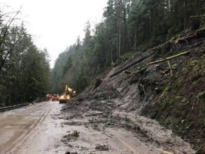 Weathering Vs Erosion: Hazards like Landslides are Among the Potential Effects of Erosion (Credit: Oregon Department of Transportation 2019 .CC BY 2.0.)